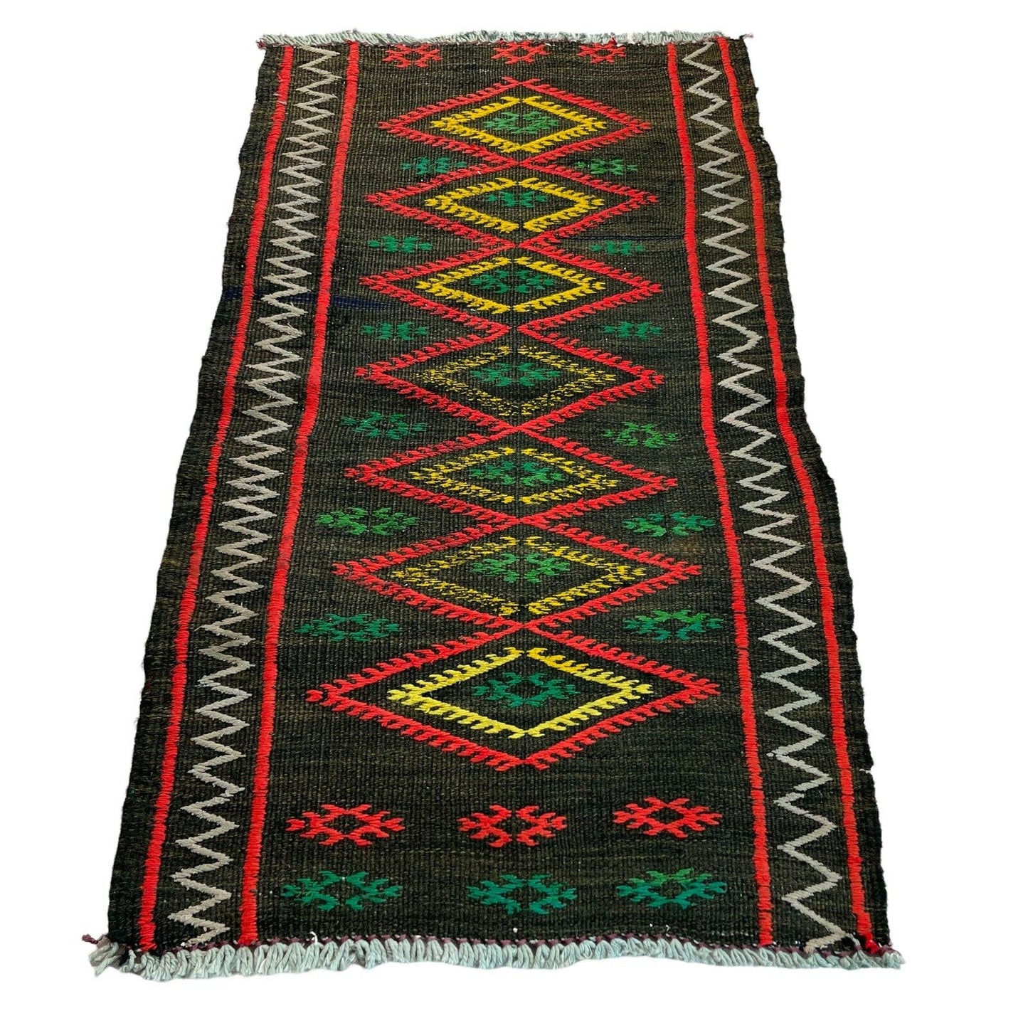 Traditionelle türkische Kelim Teppich, Vintage Turkish Kilim Rug 80x48 cm