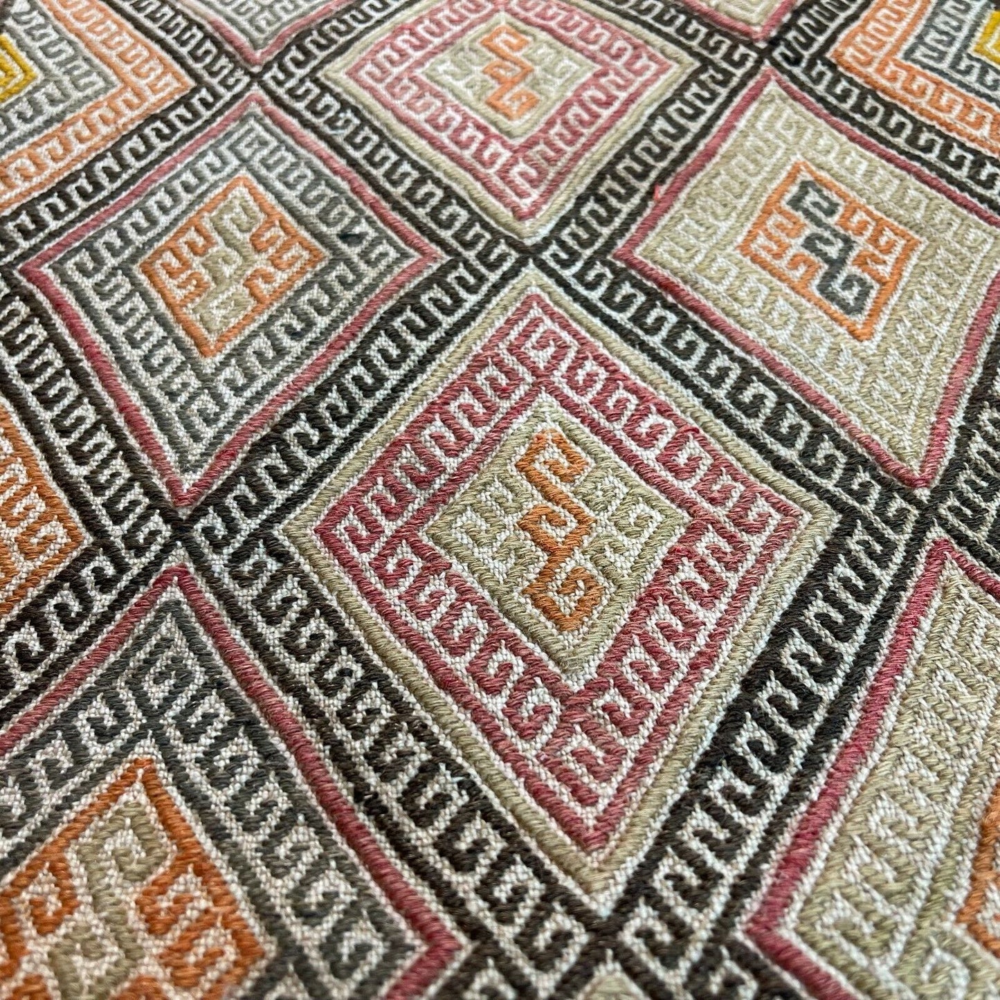 Traditionelle türkische Kelim Teppich, Vintage Turkish Kilim Rug 84X42 cm