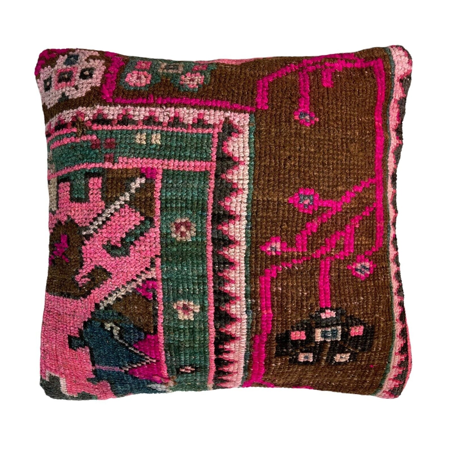 18''X18'' Vintage Handmade Rug Cushion Cover, 45 x 45 cm Deko Kissenbezug