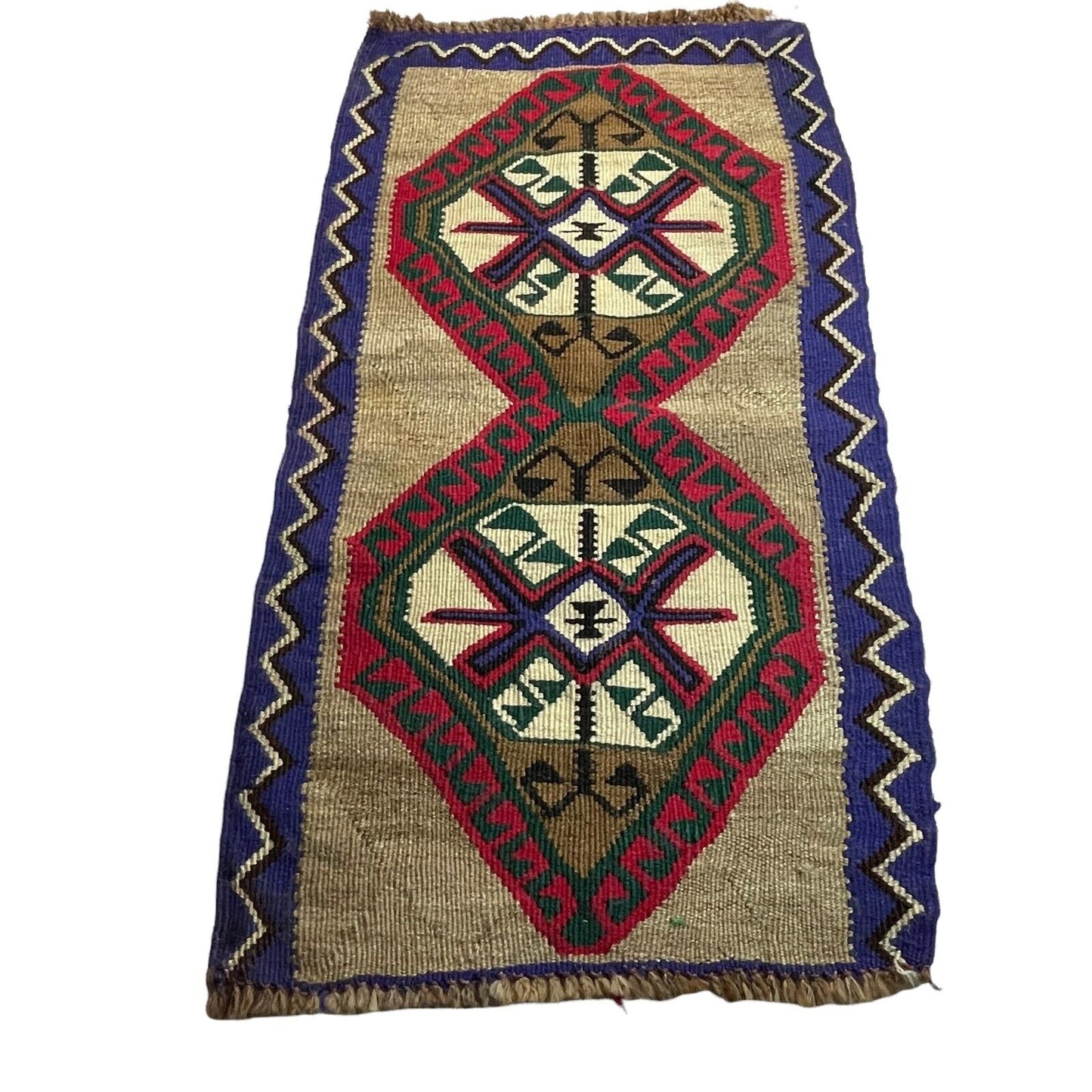 Traditionelle türkische Kelim Teppich, Vintage Turkish Kilim Rug 95X53 cm