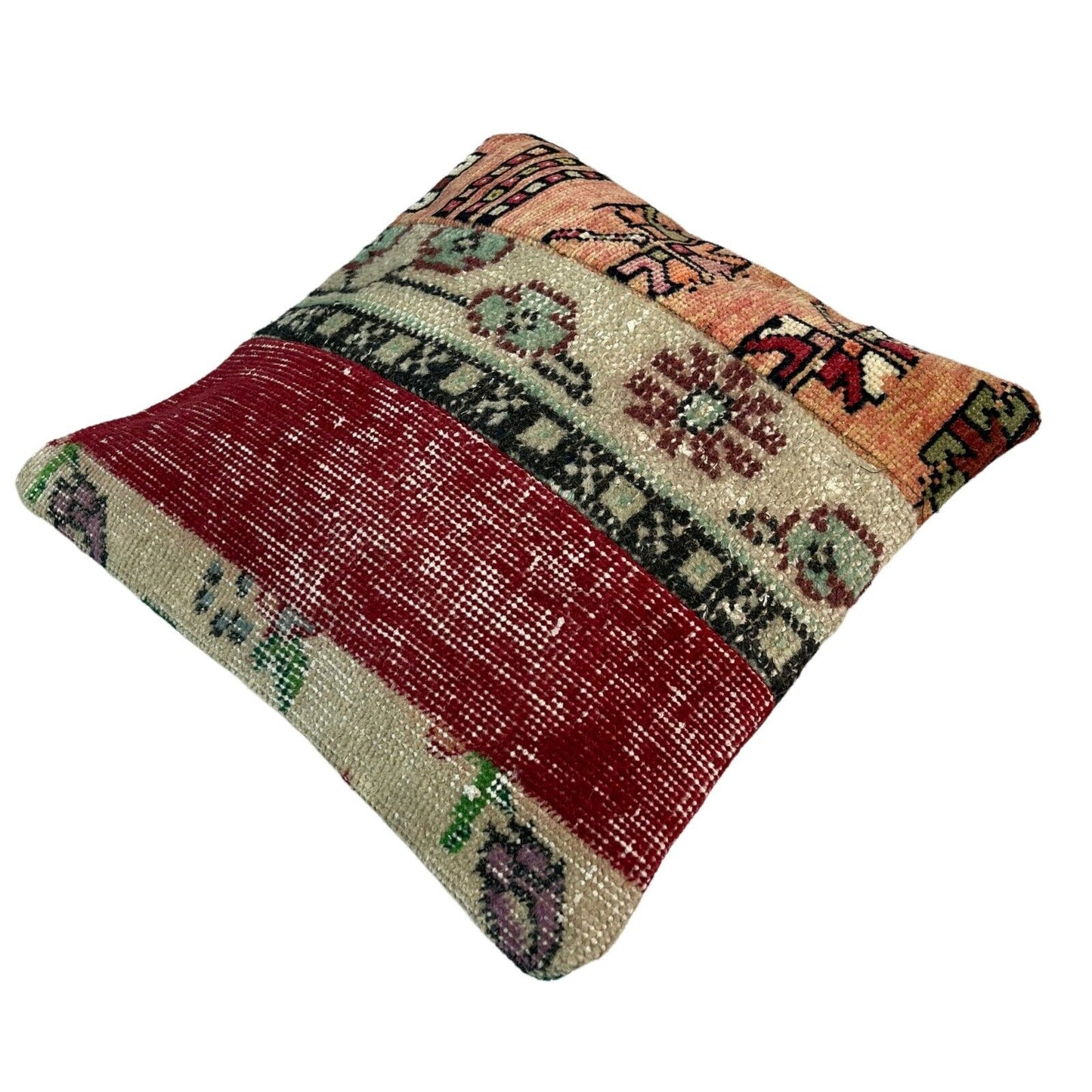 40 x 40 cm  , Vintage Turkish Cushion Cover ,  Vintage Handgemachte Kissenbezug