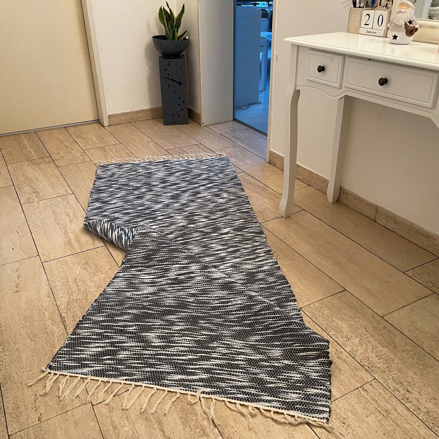 Brand New Traditional Turkish Runner , Rag Rug Runner 190 X 77 cm