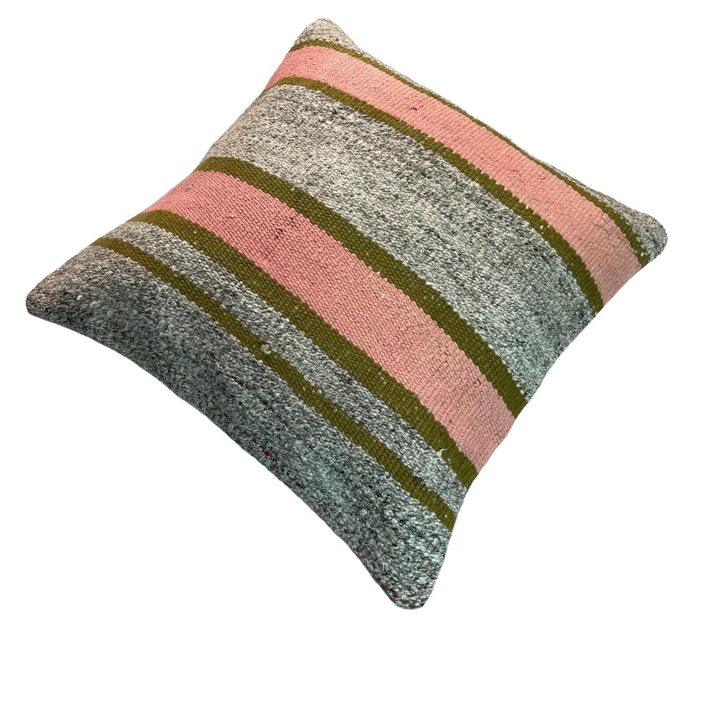 Einzigartige Kelim-Kissen,Turkish Kilim Pillow,16'×16'   Funda De Cojín Kilim