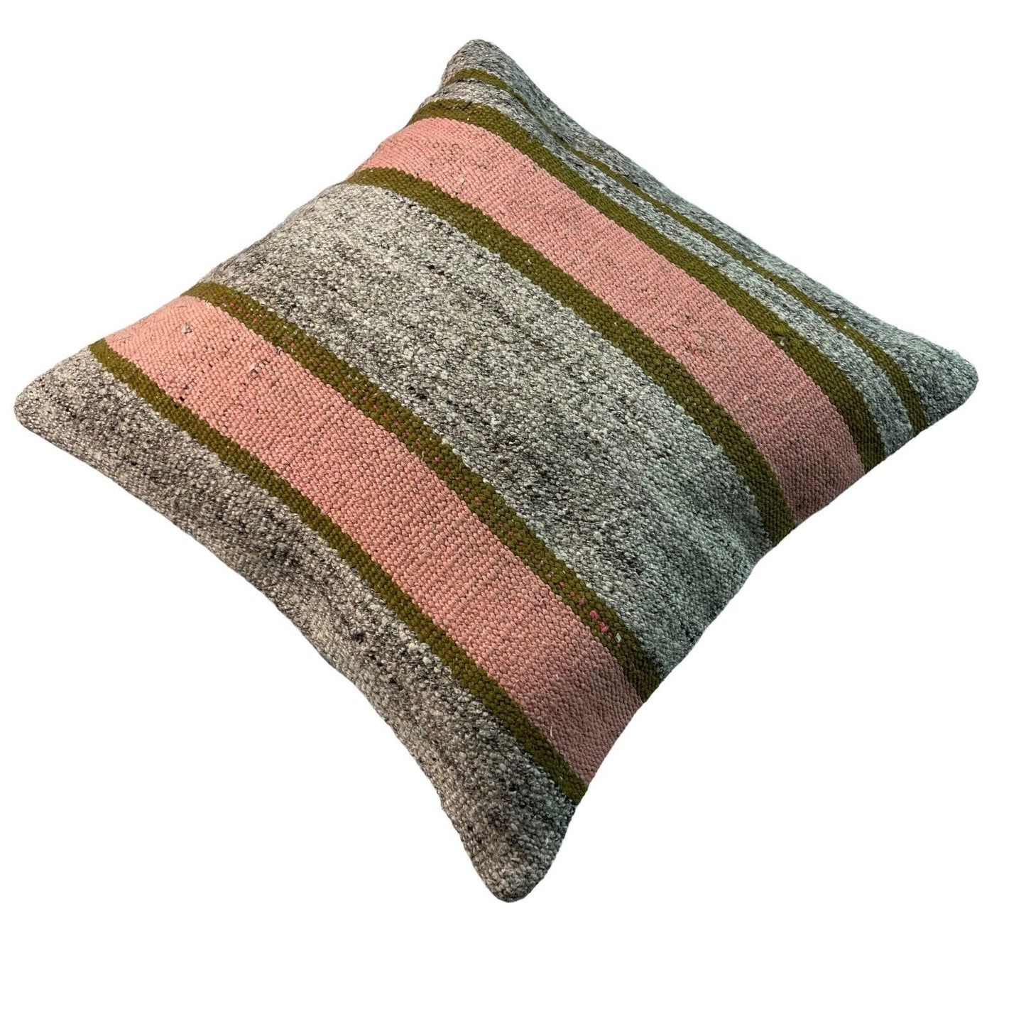 Einzigartige Kelim-Kissen,Turkish Kilim Pillow,16'×16'   Funda De Cojín Kilim