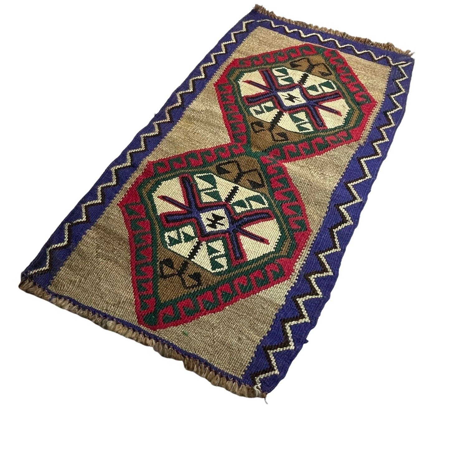 Traditionelle türkische Kelim Teppich, Vintage Turkish Kilim Rug 95X53 cm