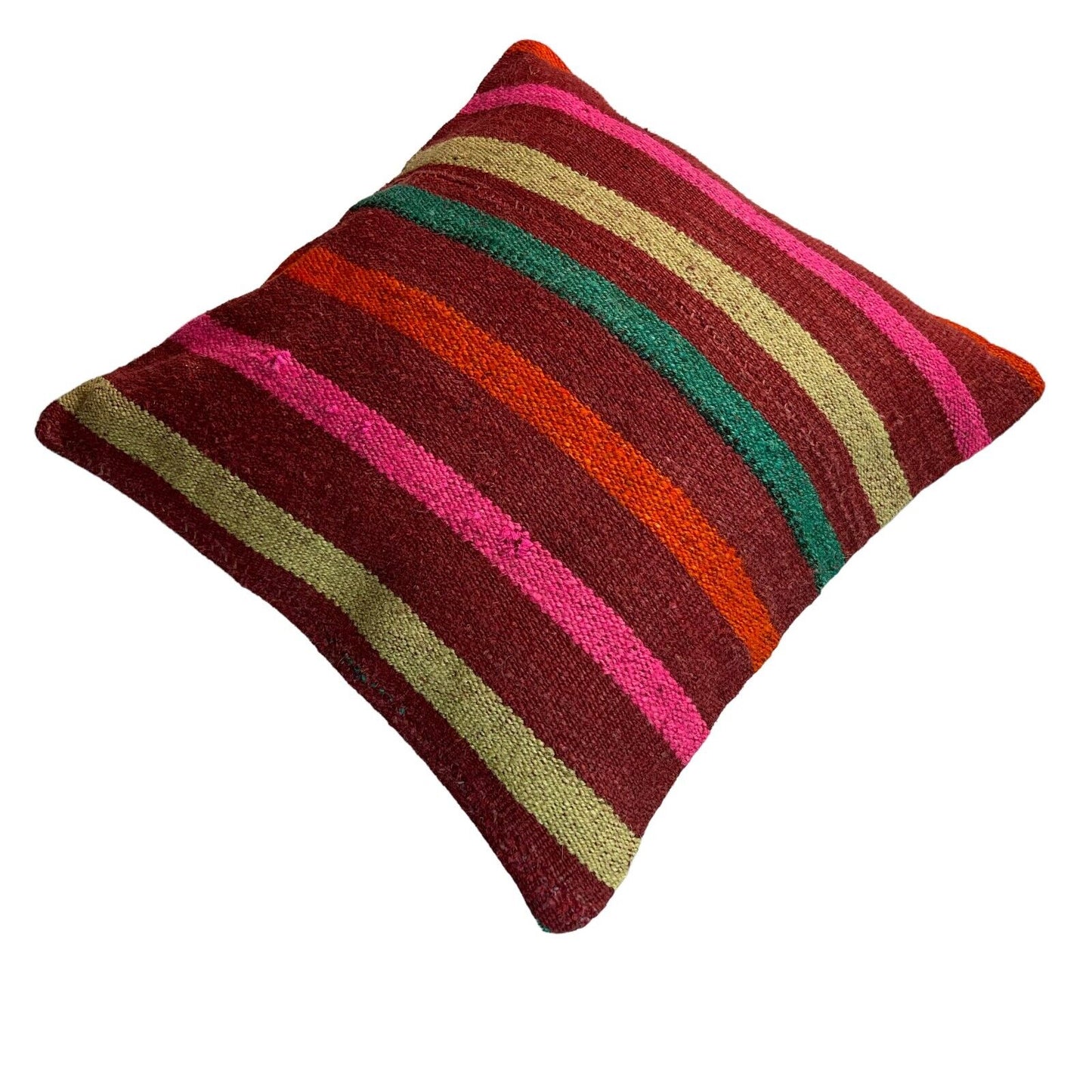 Einzigartige Kelim-Kissen,Turkish Kilim Pillow,16'×16'   Funda De Cojín Kilim