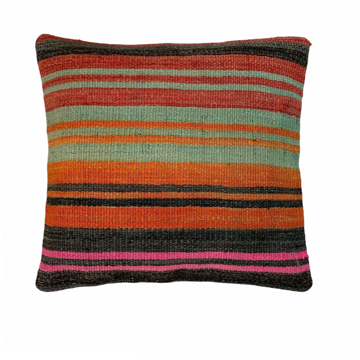 Einzigartige Kelim-Kissen,Turkish Kilim Pillow,16'×16'   Funda De Cojín Kilim