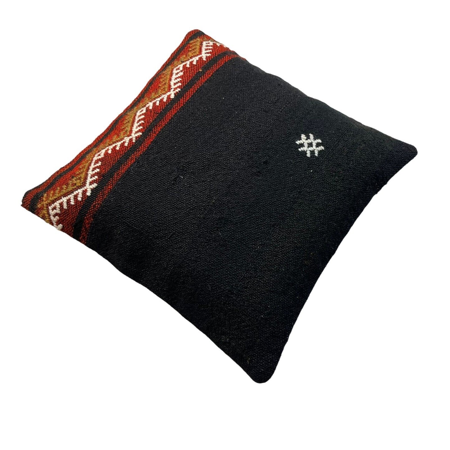 Einzigartige Kelim-Kissen,Turkish Kilim Pillow,16'×16'   Funda De Cojín Kilim