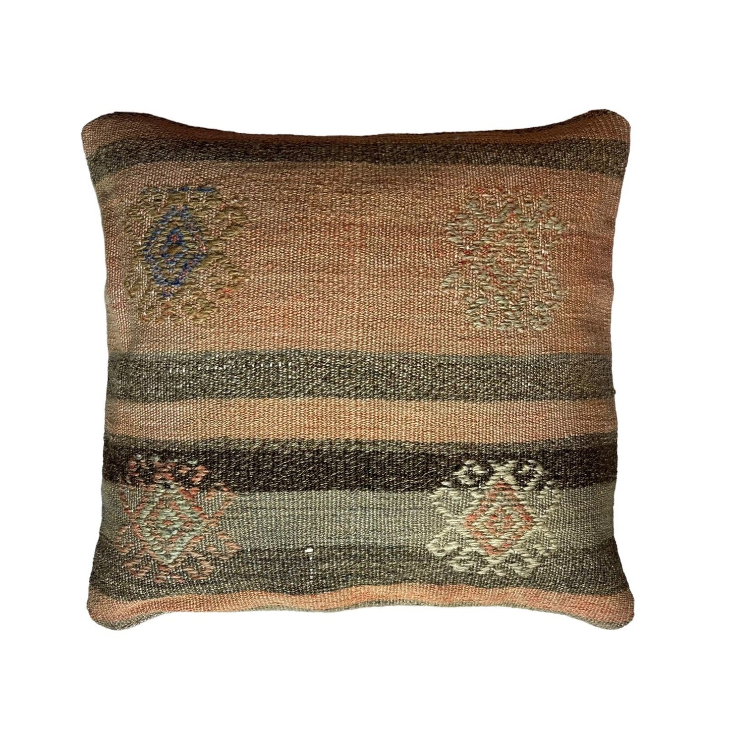 Kilim Housse de coussin 40x40 cm old vintage antique Kelim Coussin Boho Country