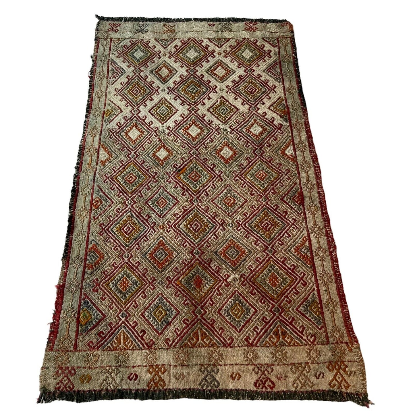 Traditionelle türkische Kelim Teppich, Vintage Turkish Kilim Rug 90X50 cm