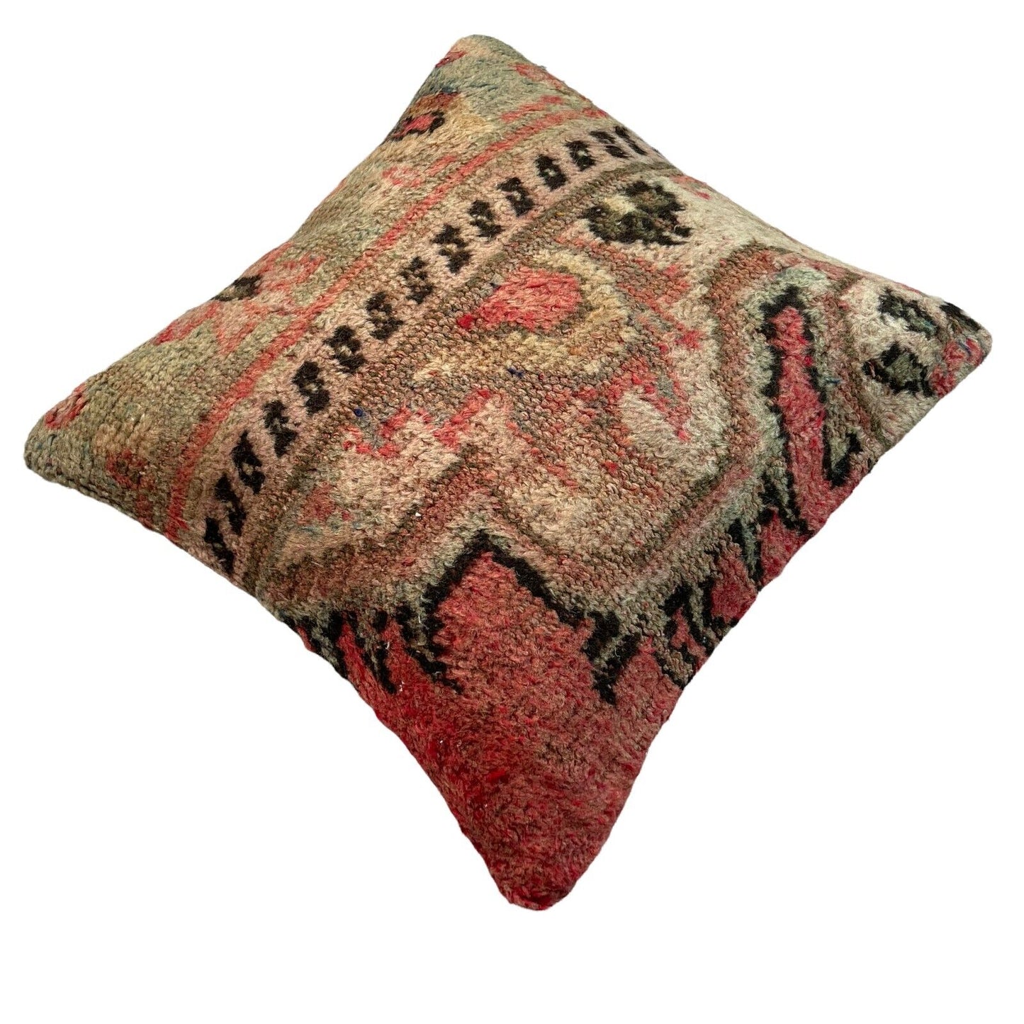 45 x 45 cm  , Vintage Turkish Cushion Cover ,  Vintage Handgemachte Kissenbezug