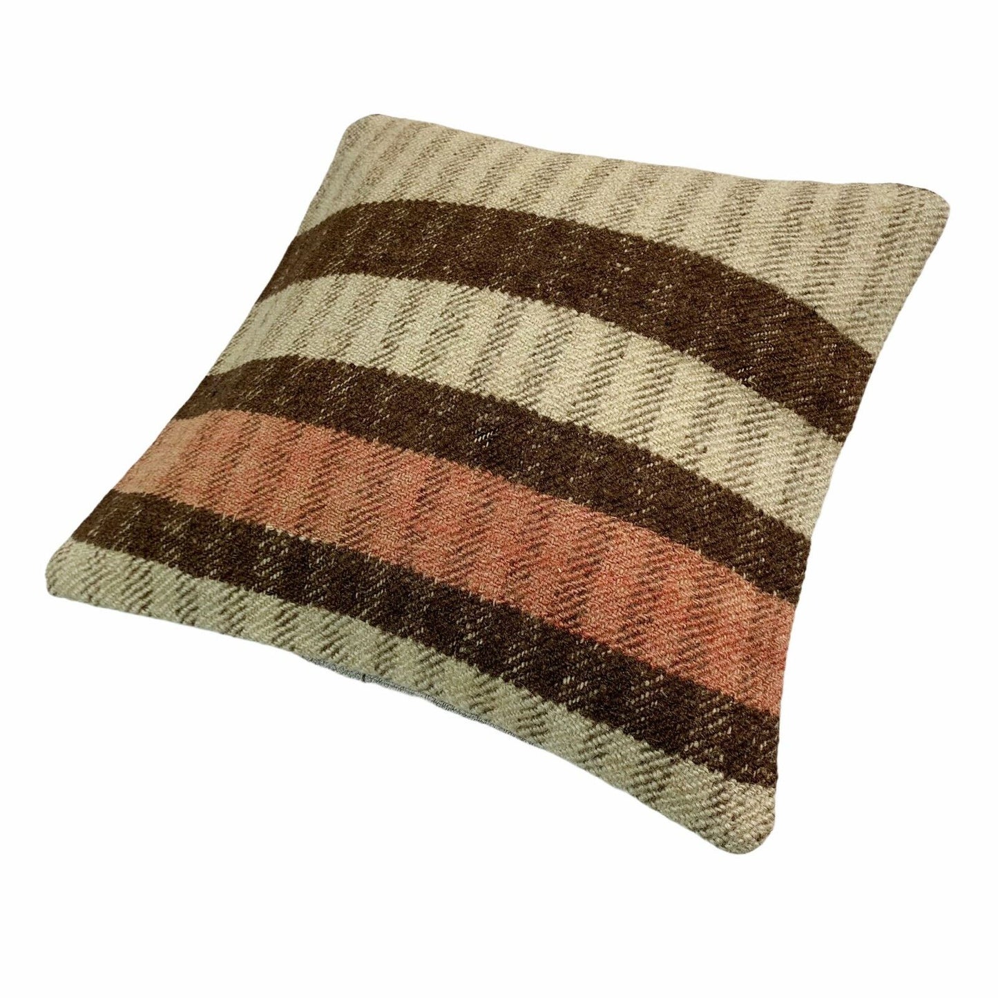 Einzigartige Kelim-Kissen,Turkish Kilim Pillow,16'×16'   Funda De Cojín Kilim