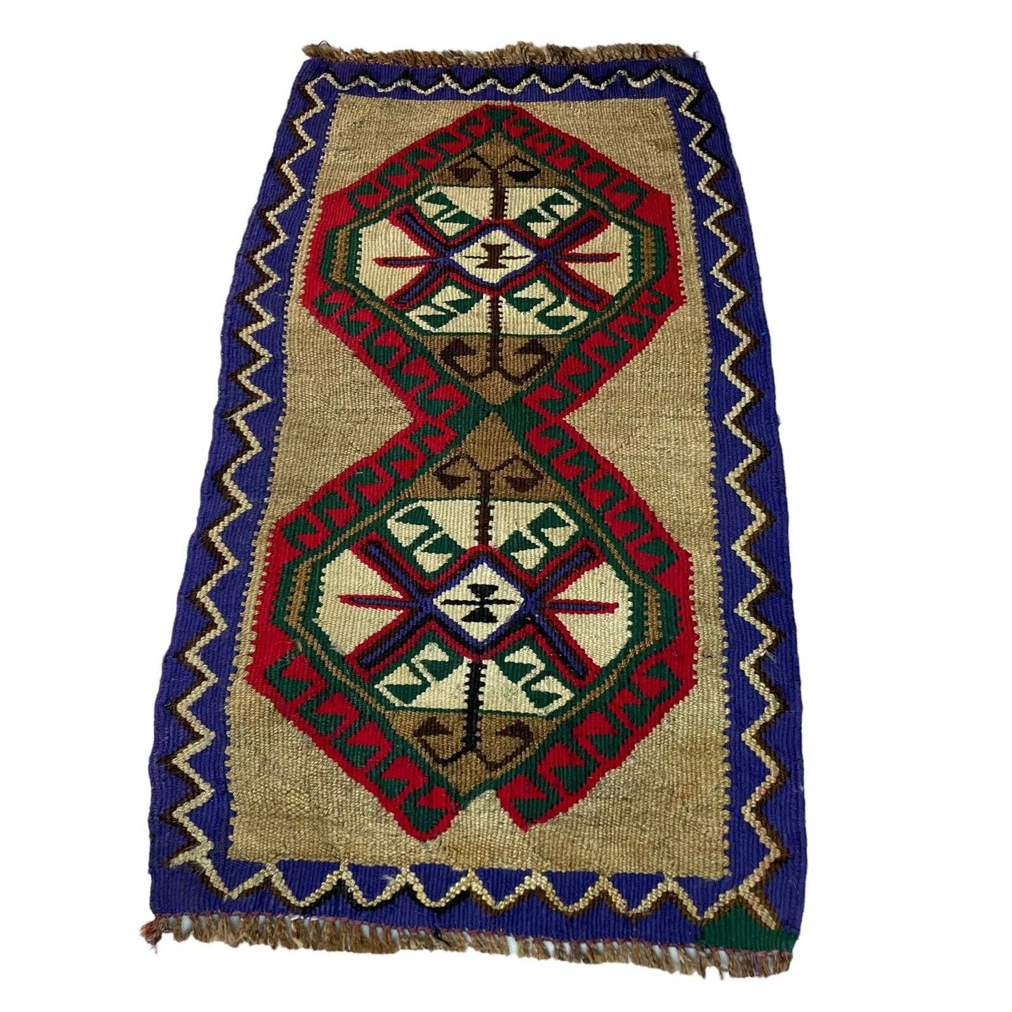 Traditionelle türkische Kelim Teppich, Vintage Turkish Kilim Rug 89X51 cm