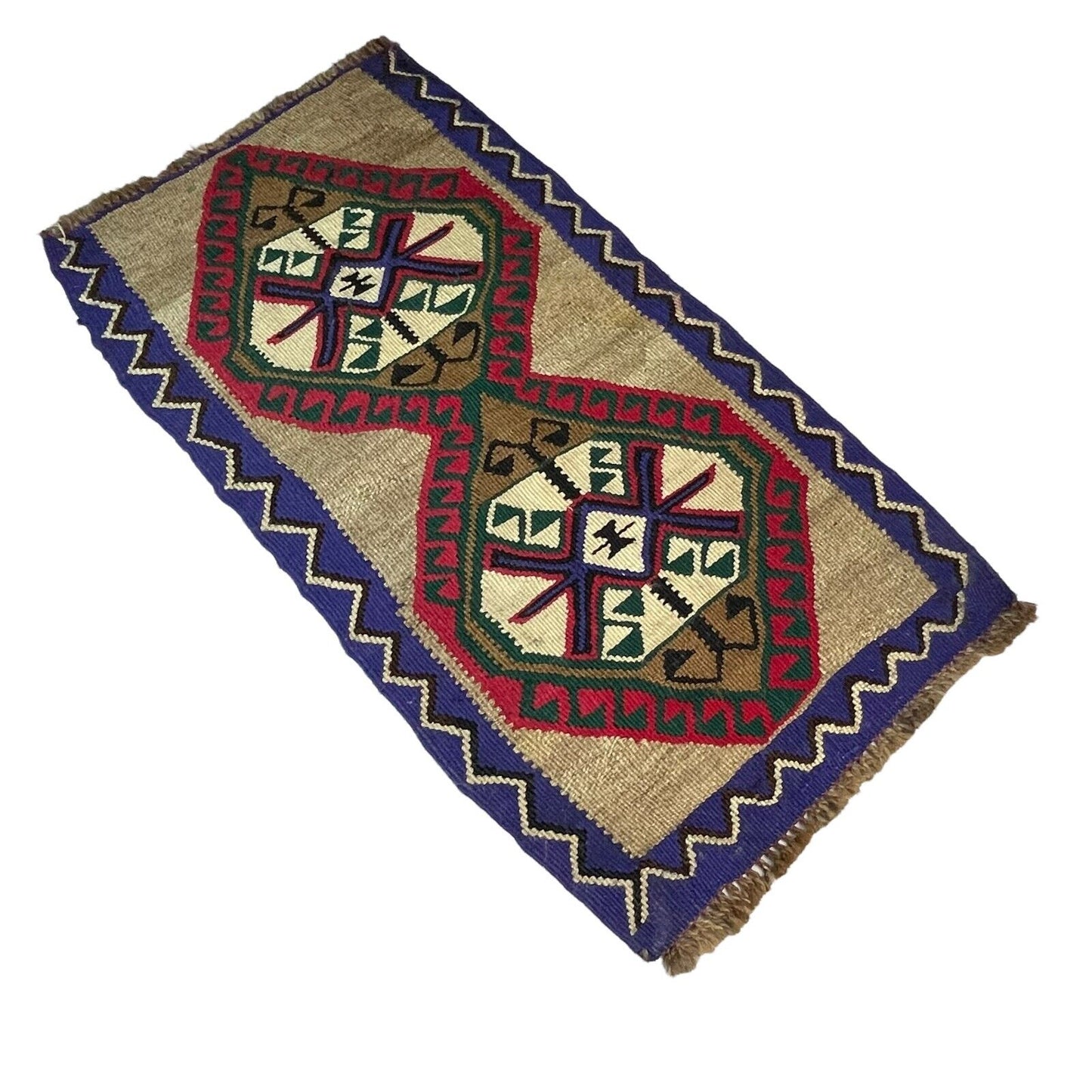 Traditionelle türkische Kelim Teppich, Vintage Turkish Kilim Rug 95X53 cm