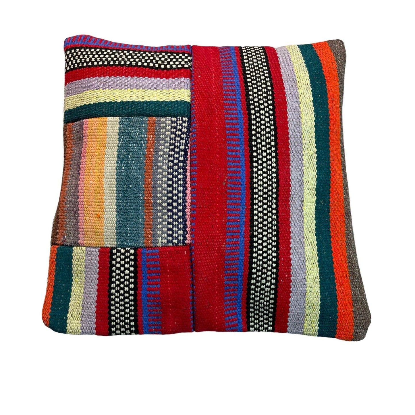 Einzigartige Kelim-Kissen,Turkish Kilim Pillow,16'×16'   Funda De Cojín Kilim