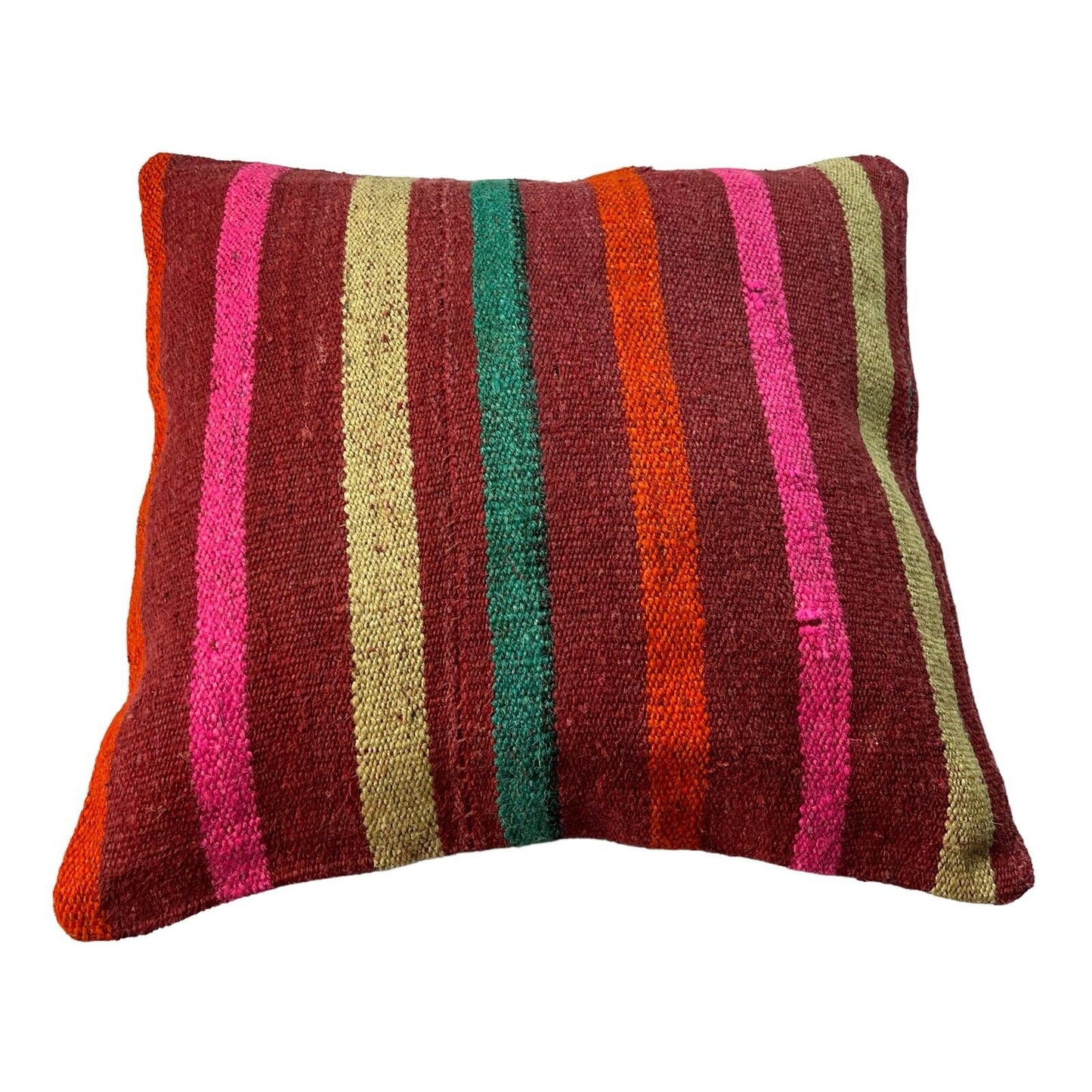 Einzigartige Kelim-Kissen,Turkish Kilim Pillow,16'×16'   Funda De Cojín Kilim