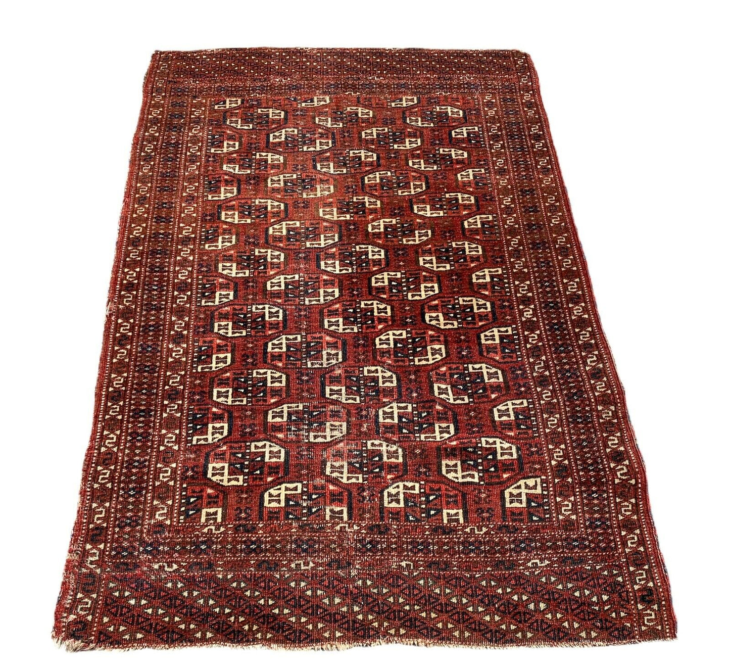 Feiner Antiker Handgeknüpfter Turkoman Tekke Teppich,177x117cm,Antique Tekke Rug