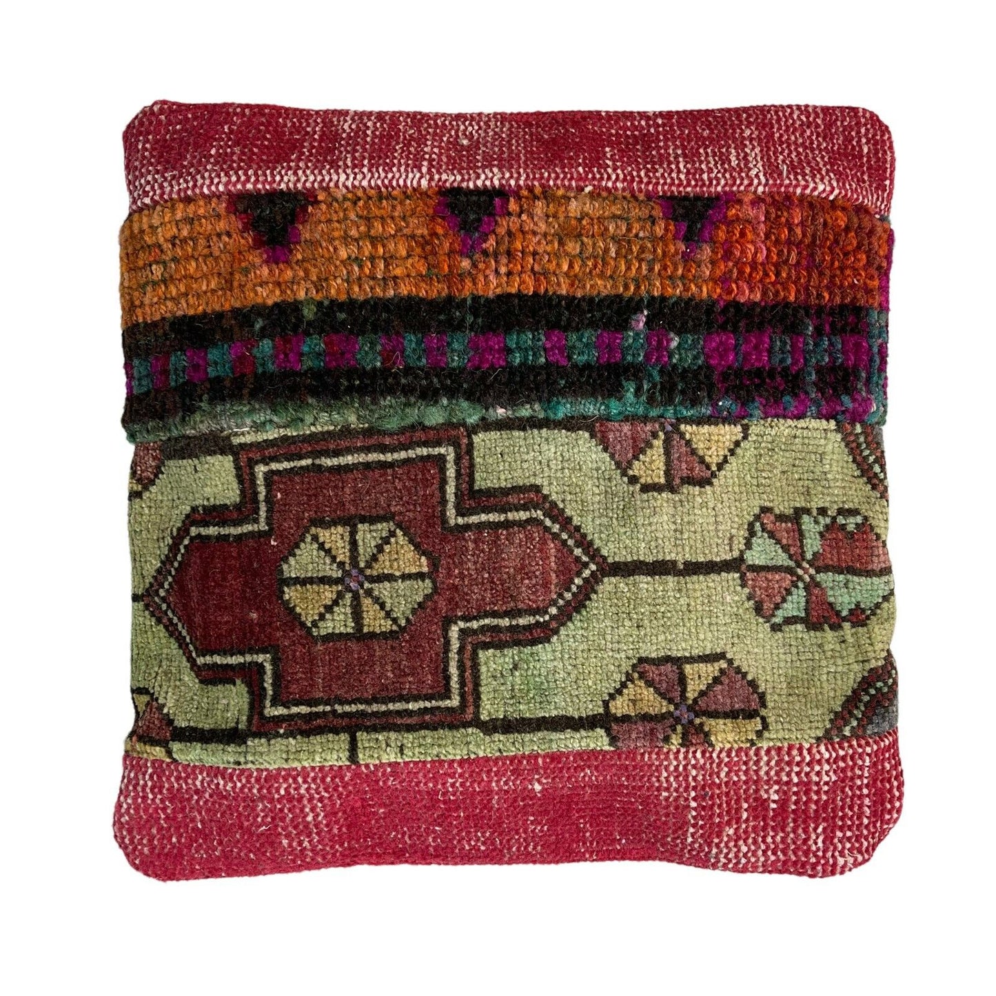 40 x 40 cm  , Vintage Turkish Cushion Cover ,  Vintage Handgemachte Kissenbezug