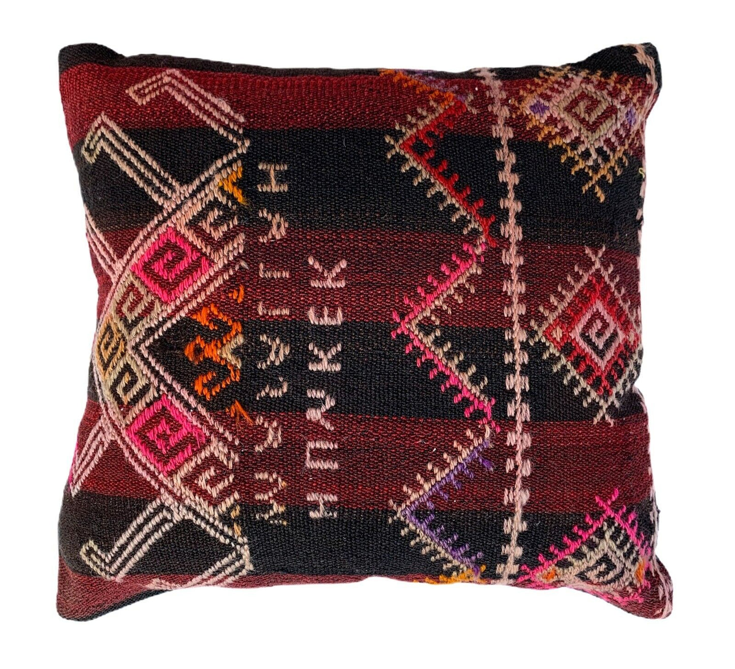 Einzigartige Kelim-Kissen,Turkish Kilim Pillow,14'×14'   Funda De Cojín Kilim