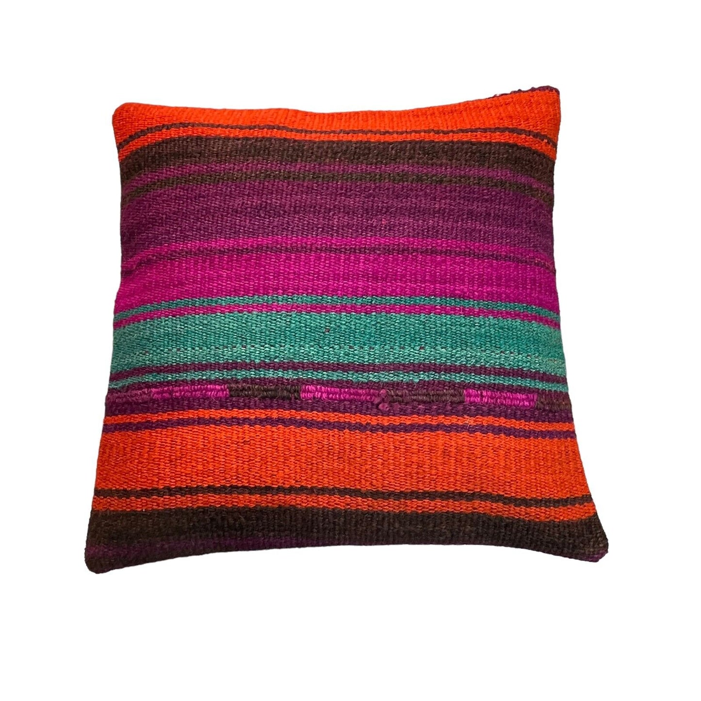 Einzigartige Kelim-Kissen,Turkish Kilim Pillow,16'×16'   Funda De Cojín Kilim