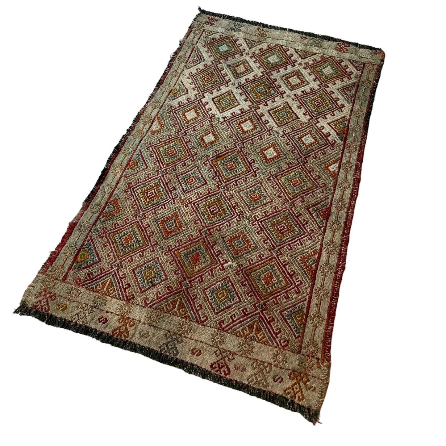 Traditionelle türkische Kelim Teppich, Vintage Turkish Kilim Rug 90X50 cm