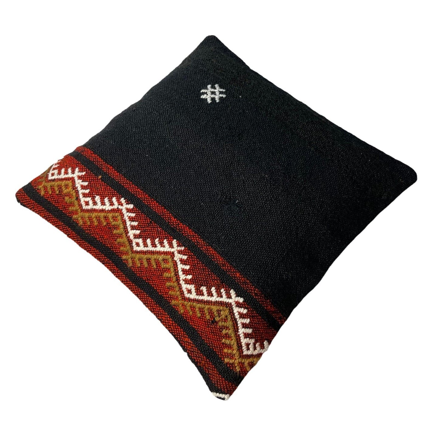 Einzigartige Kelim-Kissen,Turkish Kilim Pillow,16'×16'   Funda De Cojín Kilim