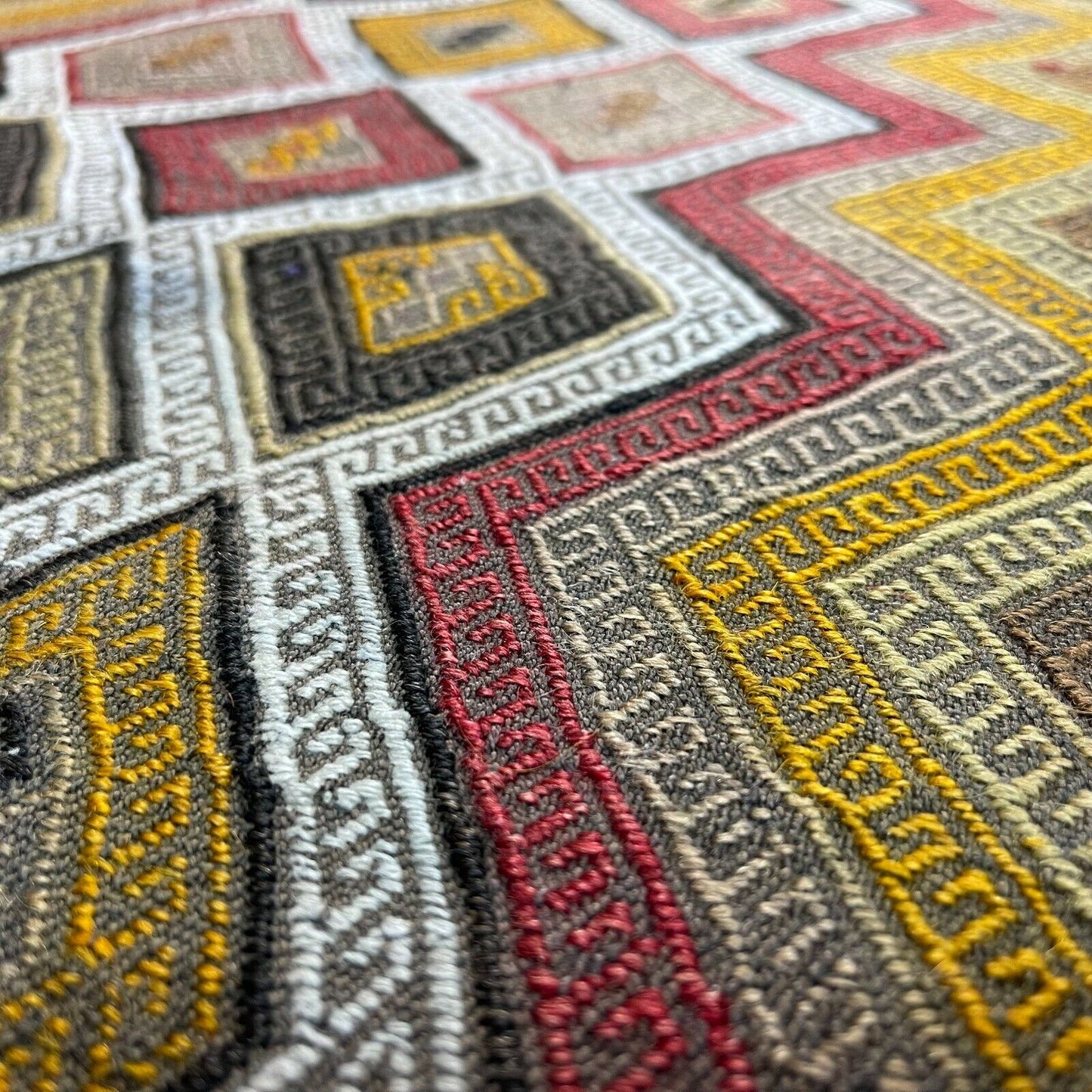 Traditionelle türkische Kelim Teppich, Vintage Turkish Kilim Rug 78X54 cm