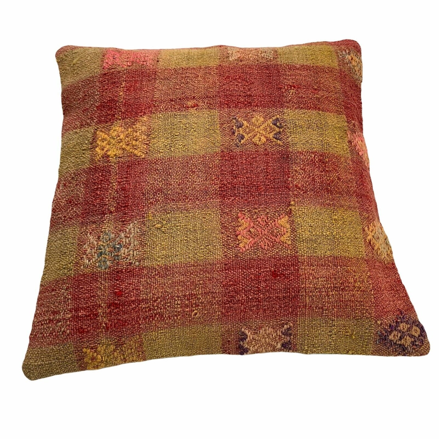 Einzigartige Kelim-Kissen,Turkish Kilim Pillow,16'×16'   Funda De Cojín Kilim