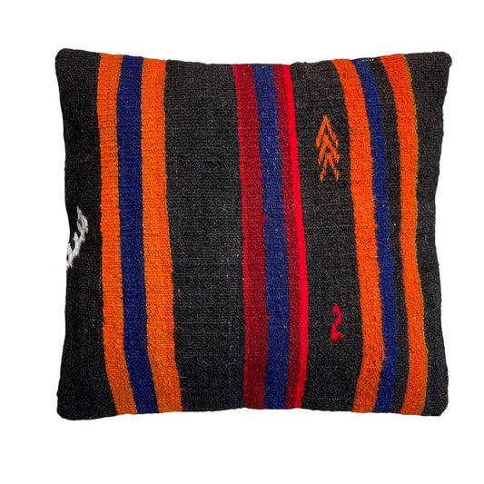 Einzigartige Kelim-Kissen,Turkish Kilim Pillow,16'×16'   Funda De Cojín Kilim