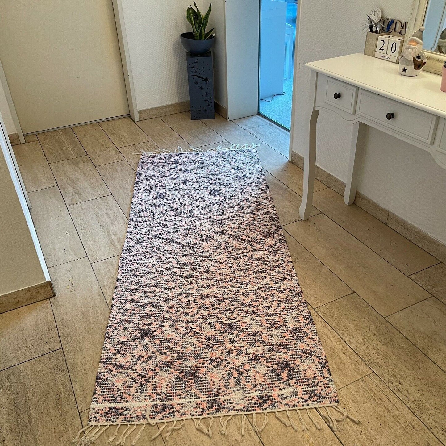 Brand New Traditional Turkish Runner , Rag Rug Runner 194 x 76 cm