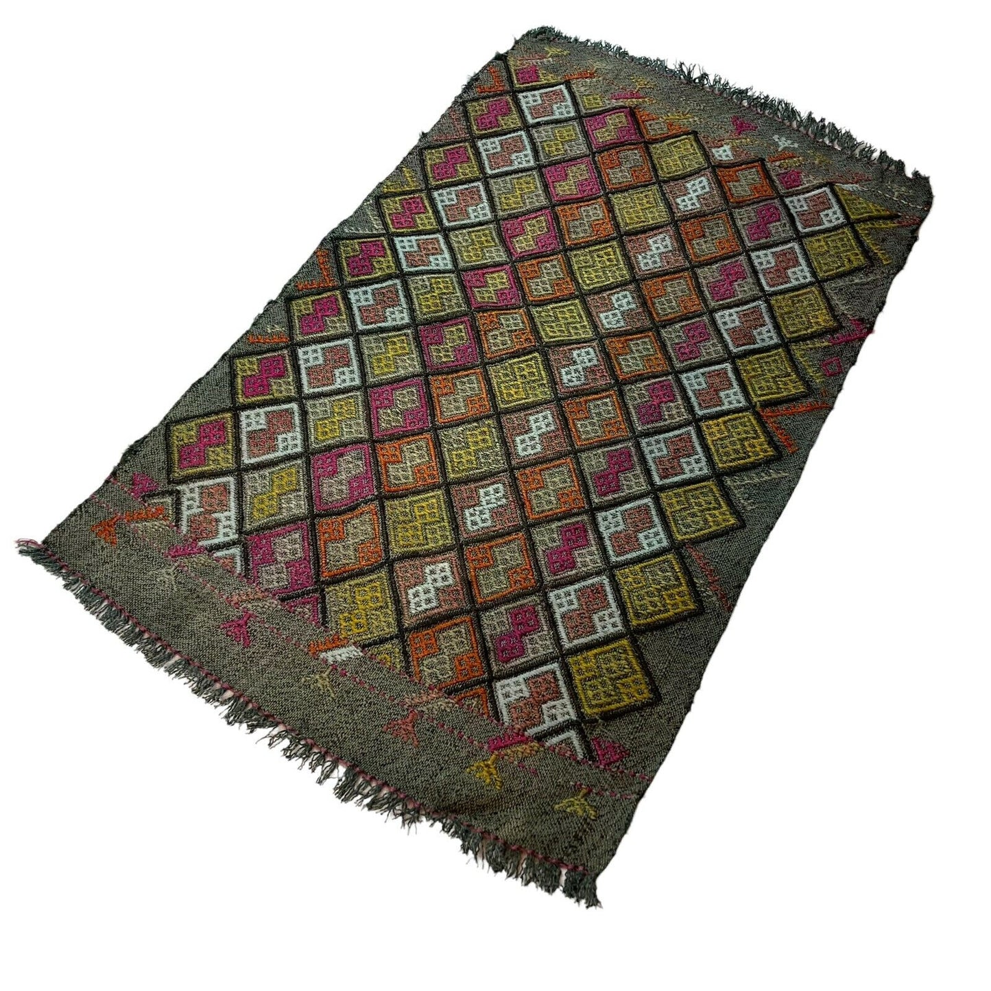 Traditionelle türkische Kelim Teppich, Vintage Turkish Kilim Rug 84X52 cm