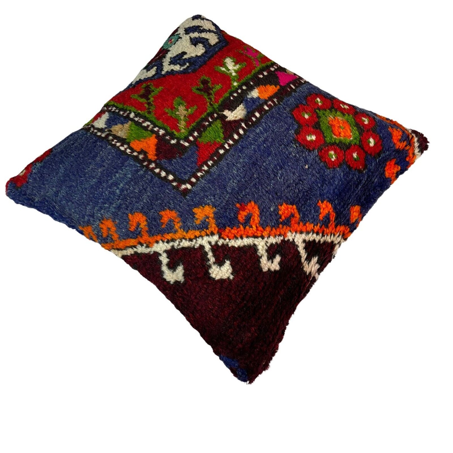 18''X18'' Vintage Handmade Rug Cushion Cover, 45 x 45 cm Deko Kissenbezug