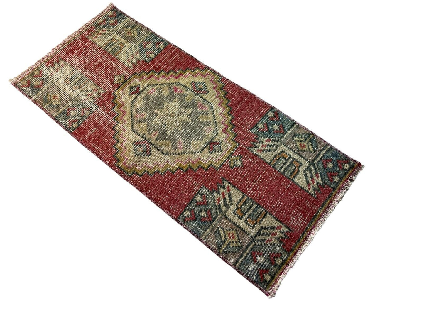 Traditionelle Vintage türkische Teppich, Vintage Turkish Rug 98 X45 cm