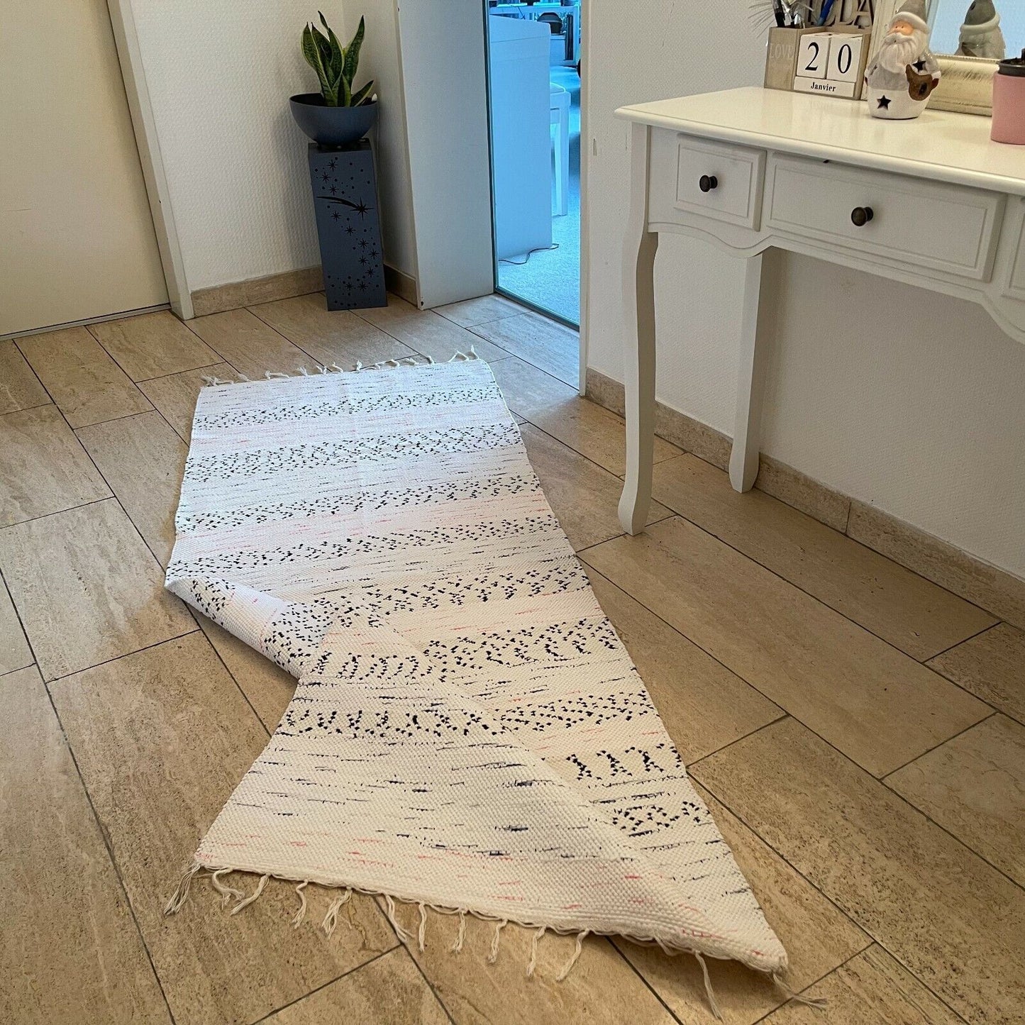 Brand New Traditional Turkish Runner , Rag Rug Runner 194 x 74 cm