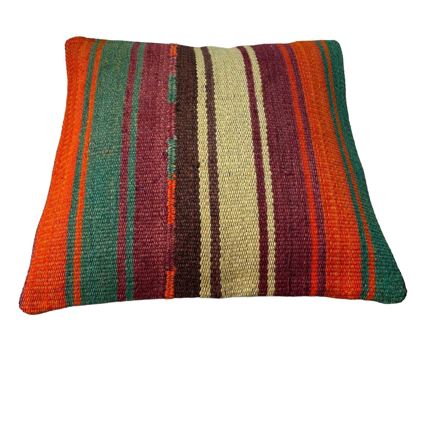 Einzigartige Kelim-Kissen,Turkish Kilim Pillow,16'×16'   Funda De Cojín Kilim