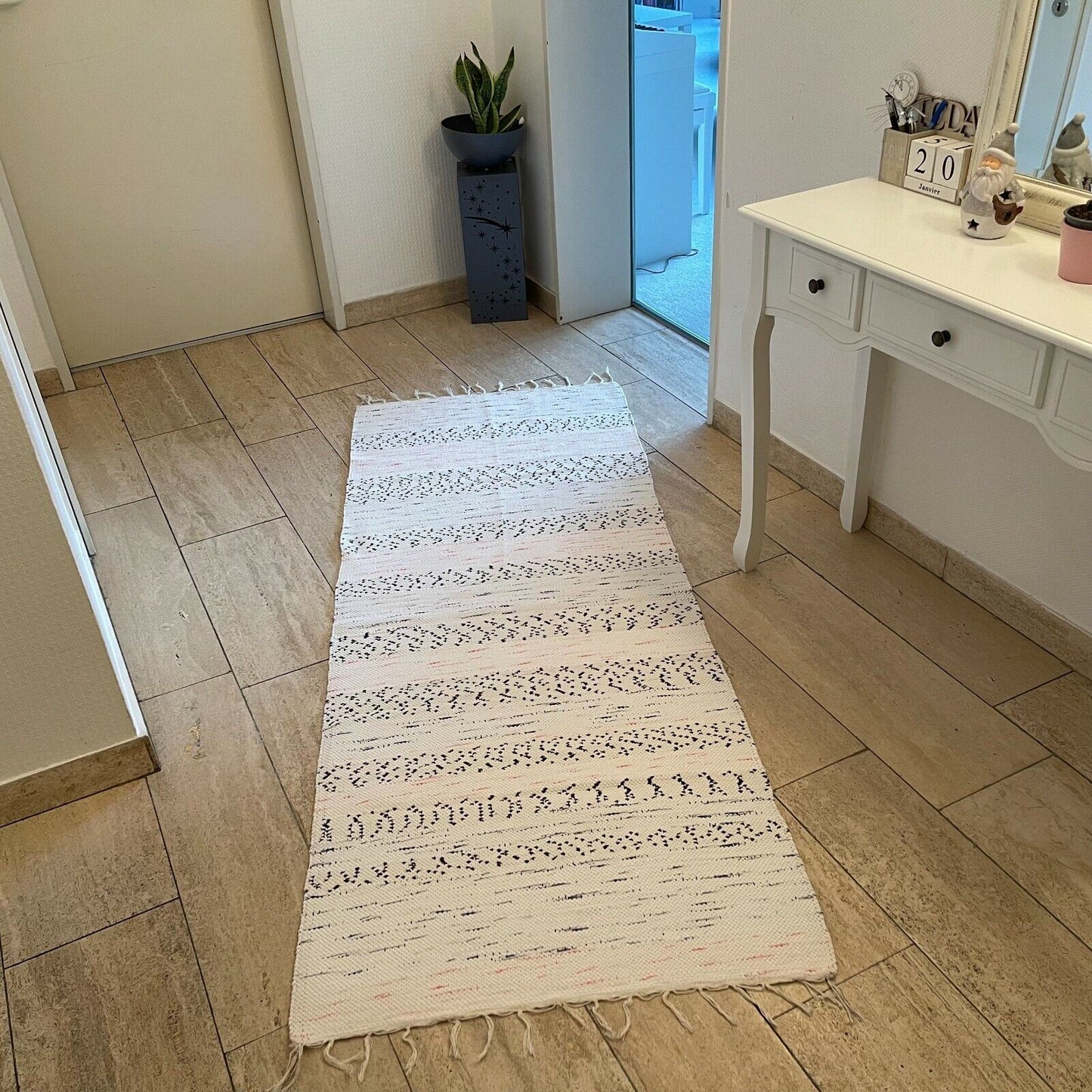 Brand New Traditional Turkish Runner , Rag Rug Runner 194 x 74 cm