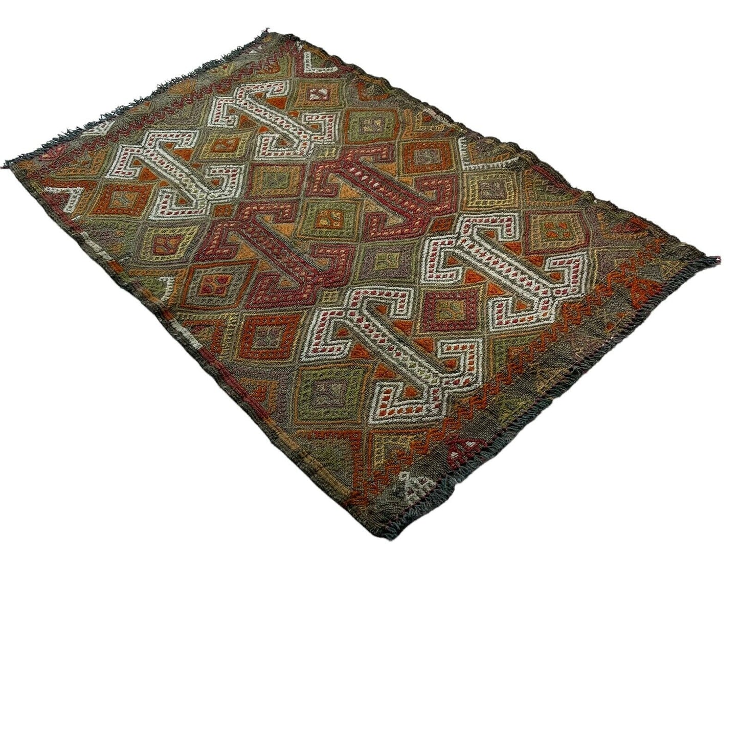 Traditionelle türkische Kelim Teppich, Vintage Turkish Kilim Rug 80X53 cm