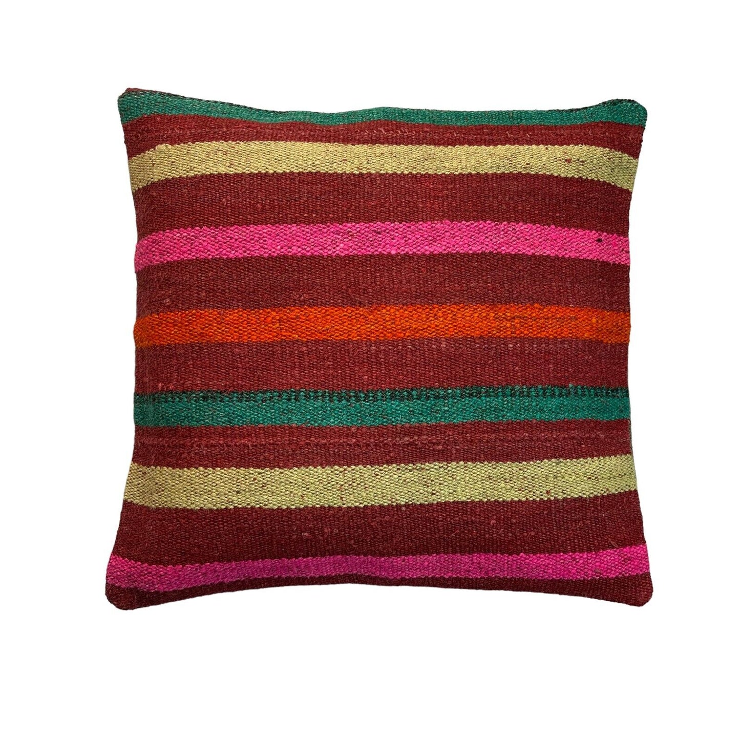 Einzigartige Kelim-Kissen,Turkish Kilim Pillow,16'×16'   Funda De Cojín Kilim