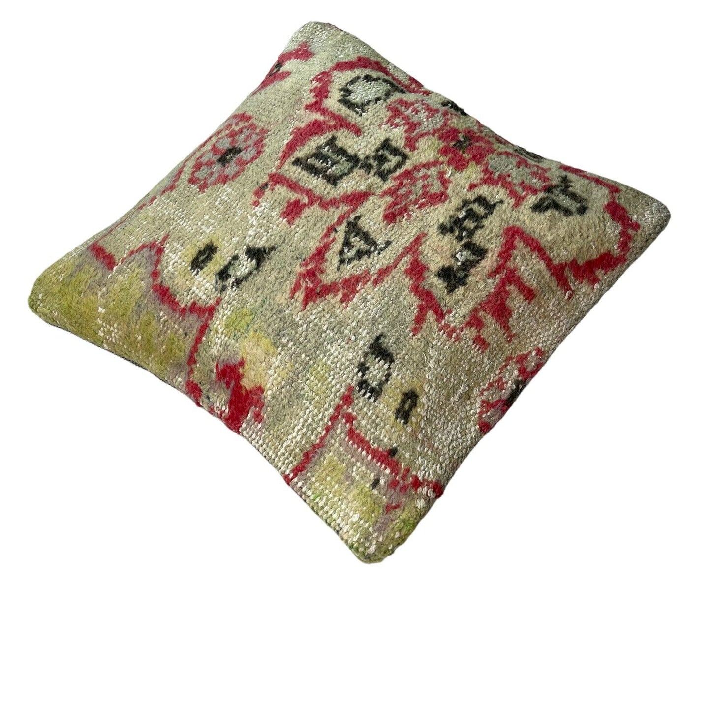 45x45 cm  , Vintage Teppich Kissenbezug , Vintage Rug Cushion Cover