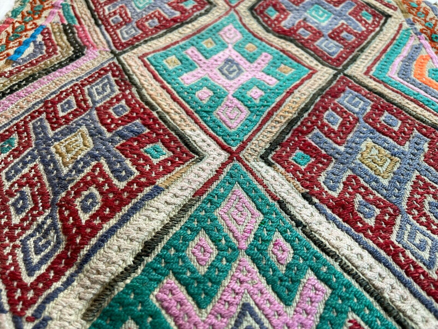 Traditionelle türkische Kelim Teppich, Vintage Turkish Kilim Rug 103X45cm