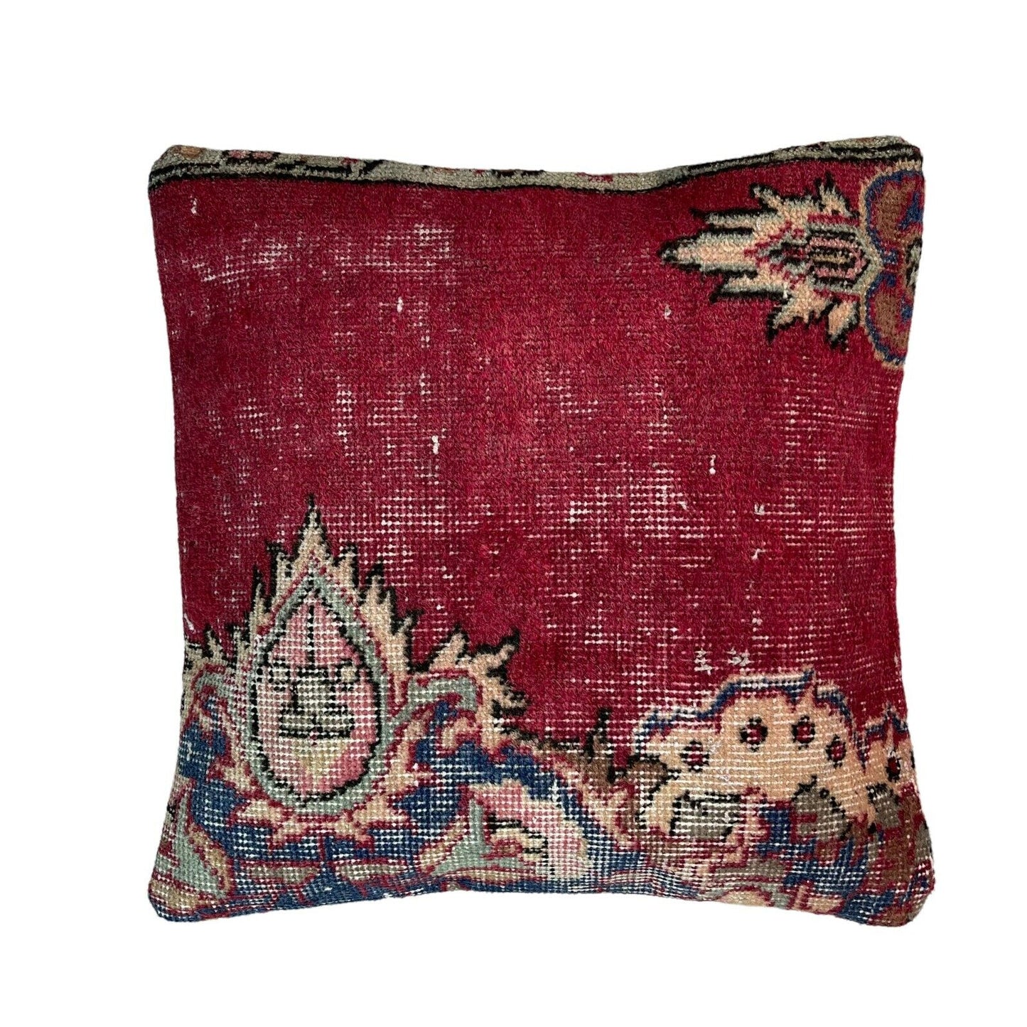 45x45 cm  , Vintage Teppich Kissenbezug , Vintage Rug Cushion Cover