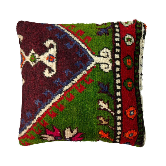 45 x 45 cm  , Vintage Turkish Cushion Cover ,  Vintage Handgemachte Kissenbezug