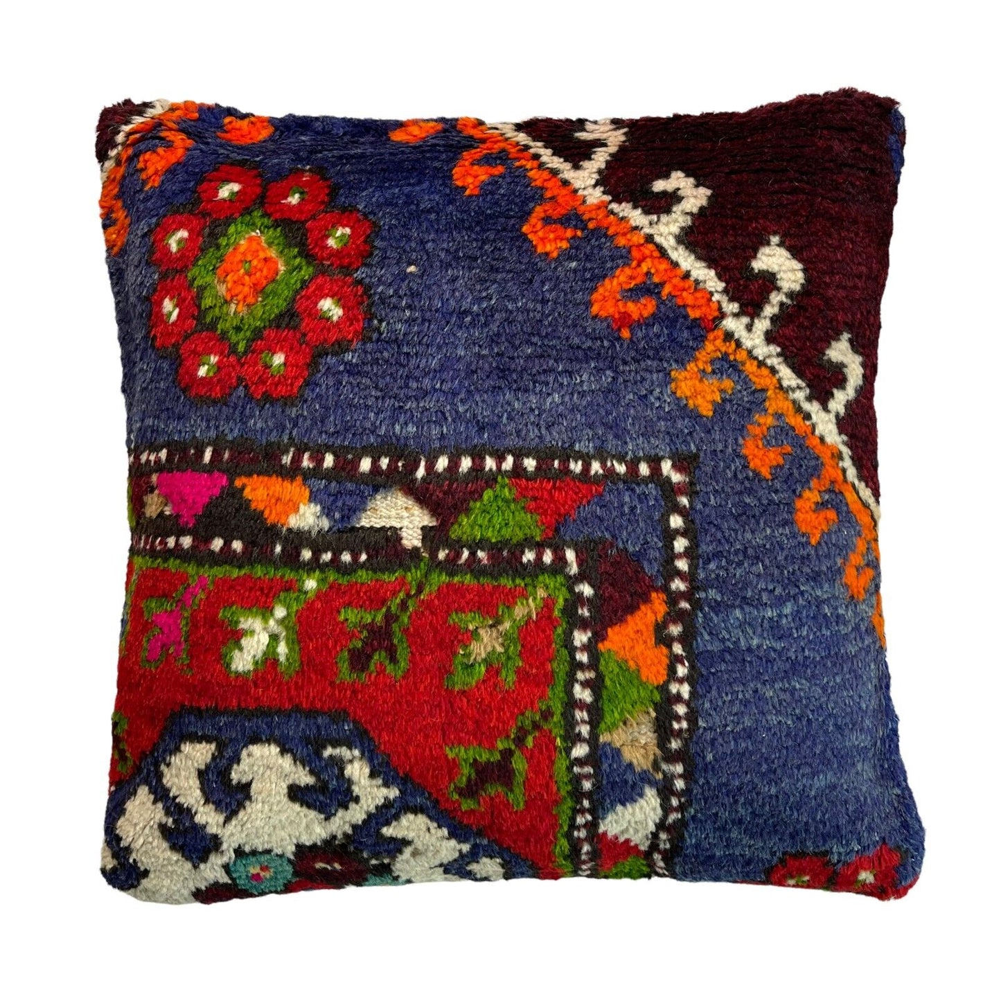 18''X18'' Vintage Handmade Rug Cushion Cover, 45 x 45 cm Deko Kissenbezug