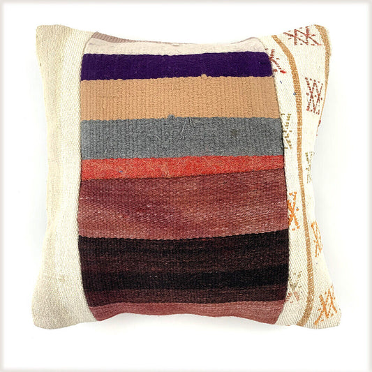 Einzigartige Kelim-Kissen,Turkish Kilim Pillow,16'×16' Pillow Cover, Boho Kissen