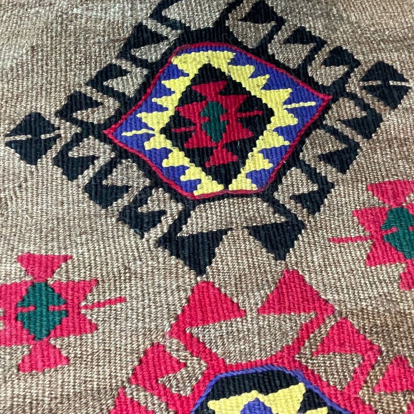 Traditionelle türkische Kelim Teppich, Vintage Turkish Kilim Rug 90X52 cm