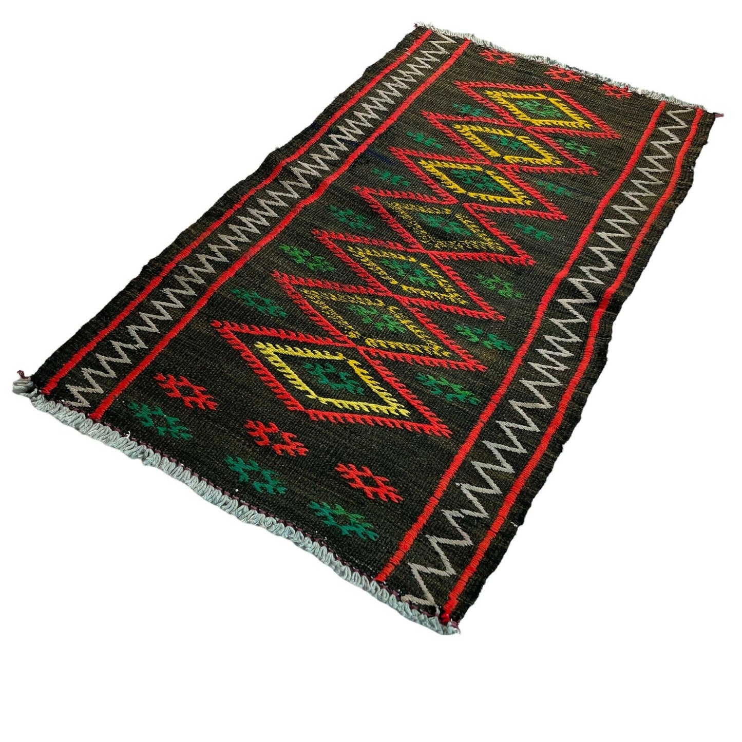 Traditionelle türkische Kelim Teppich, Vintage Turkish Kilim Rug 80x48 cm