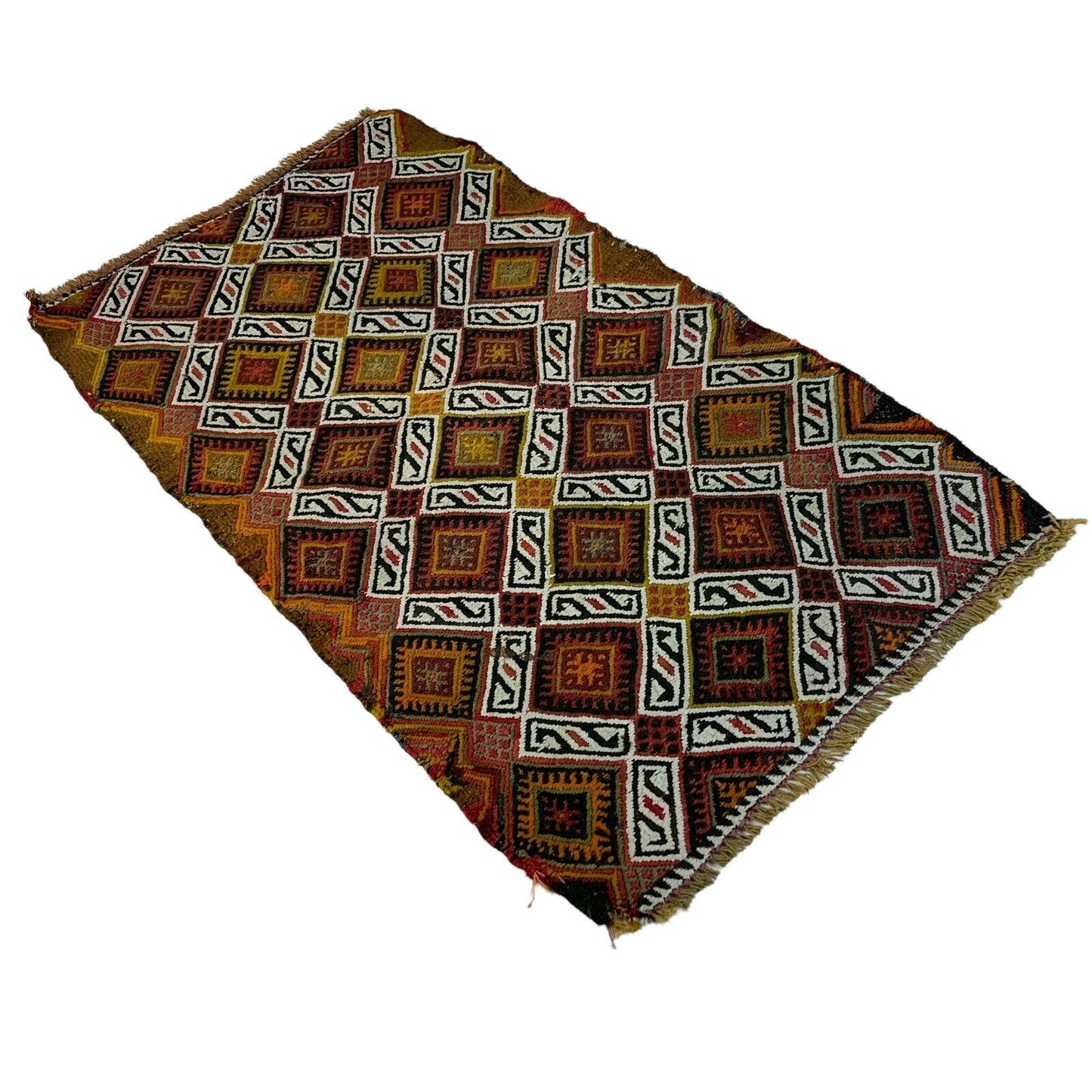 Traditionelle türkische Kelim Teppich, Vintage Turkish Kilim Rug 90X52 cm