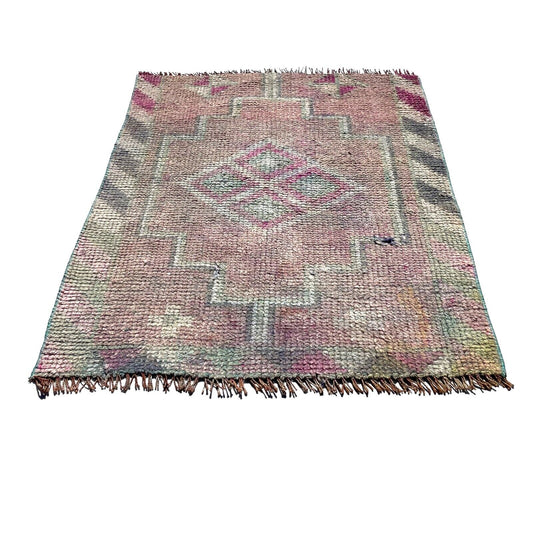 Traditional Turkish Kilim Rug,Vintage Kelim Teppich 100x82 Cm