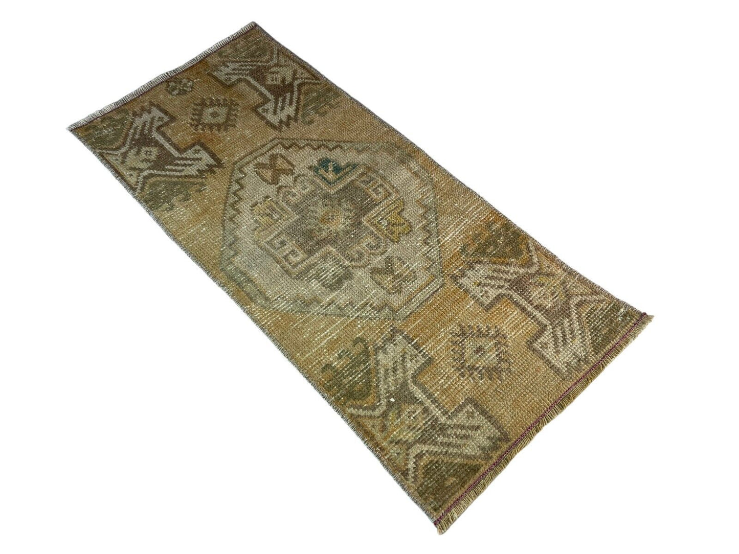 Traditionelle Vintage türkische Teppich, Vintage Turkish Rug 90 X41 cm