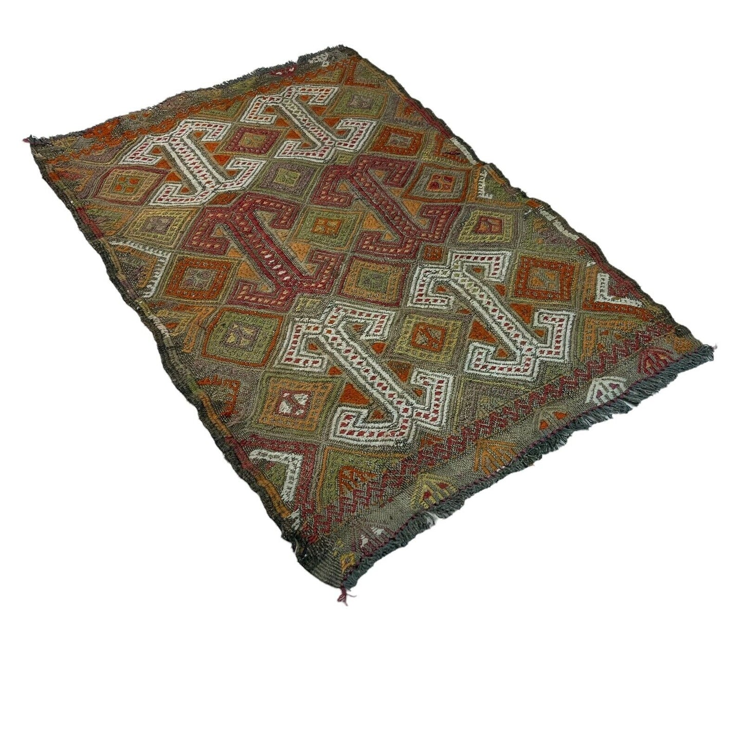 Traditionelle türkische Kelim Teppich, Vintage Turkish Kilim Rug 80X53 cm